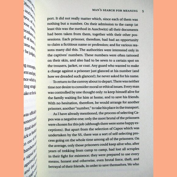 Book: Man's Search for Meaning, by Viktor E. Frankl - Picture 5 of 14